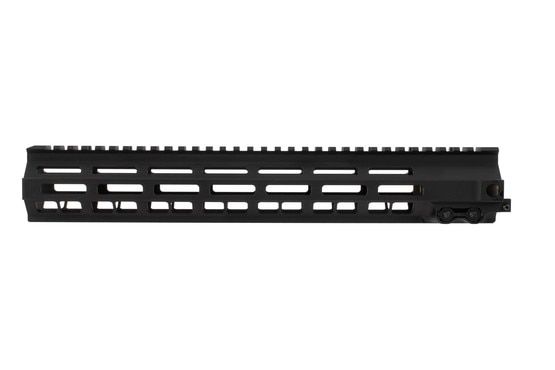 Geissele Automatics Super Modular MK8 13.5in M-LOK Handguard has a black anodized finish